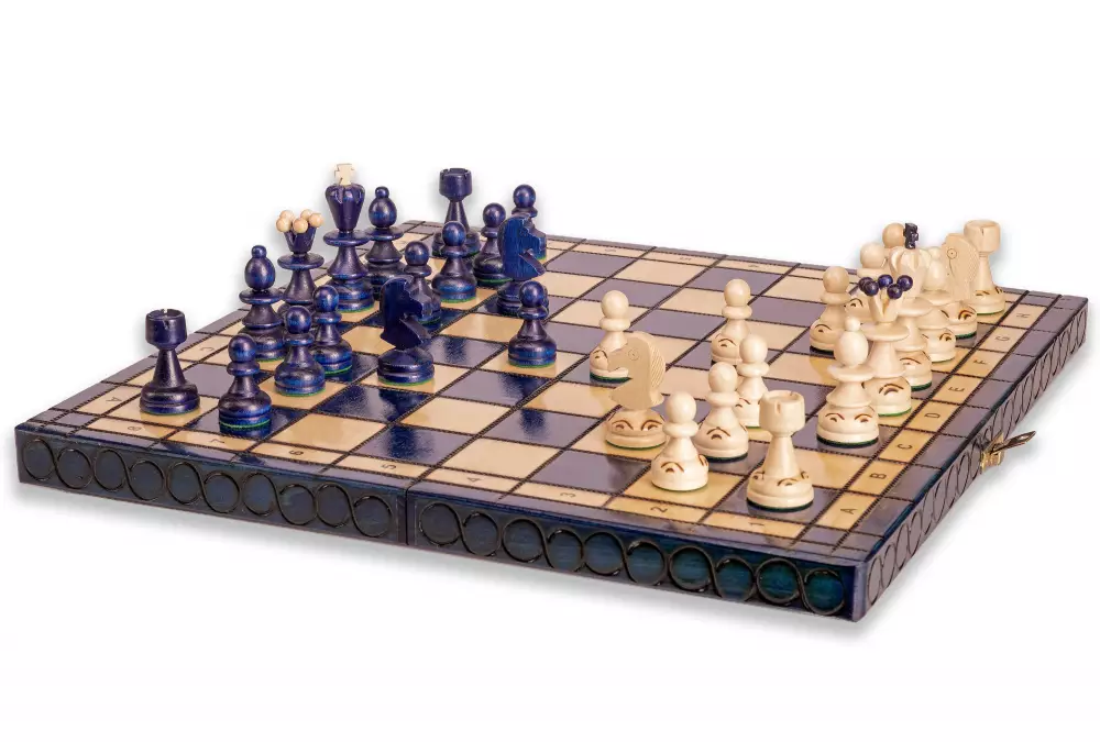 SZACHY PEREŁKA MAŁA z wkładką, kolor niebieski